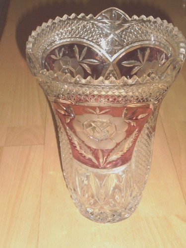 Riesige schwere kristallvase - riesige,