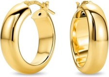 Miore Damen Creolen Ohrringe