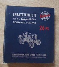Eicher Schlepper ED26 (26 PS) Ersatzteilkatalog