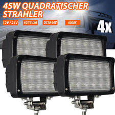 4X 45W LED Arbeitsscheinwerfer 12V 24V KFZ Auto Flutlicht Traktor Scheinwerfer.