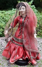 Trachten Puppe aus Indien 23 cm - sehr alte Handarbeit - Unikat Souvenir Sammler