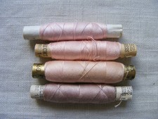 Nähgarn Nähseide Garn Konvolut 4 Rollen Set pastell rosa Gütermann MEZ Ackermann