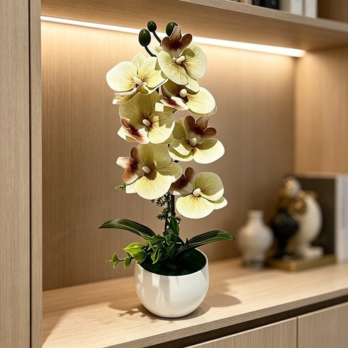 Stück seiden orchideen - 7,