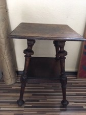 Antiker belgischer Beistelltisch Teetisch Eiche Original