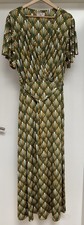  VINTAGE CHIC FOR TOPVINTAGE Heather Crossover Maxi Kleid Olivgrün Gr. 18