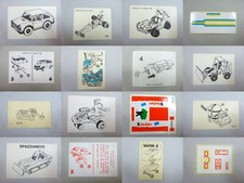 AUTOS: Versch. Beipackzettel BPZ & Folienaufkleber AKF EU bis 1986 zur Auswahl