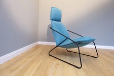 Lounge Stahlrohr Sessel Design Carl Öjerstam Petrol Stahl