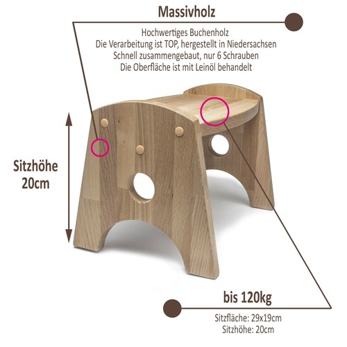 Holz hocker tritthocker - holz,