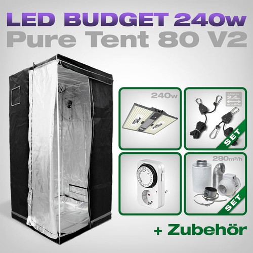 Pure tent growbox komplettset - tent,