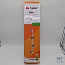 Ibergrif Duschstange Edelstahl mit Seifenschale, Duschkopfhalterung - Brausestan