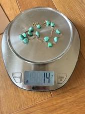 Goldkette Mit Echtem Türkisen