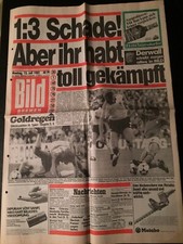 BILD vom 12.07.1982  WM-Finale : Deutschland - Italien ! VIZEWELTMEISTER !