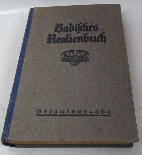Badisches realienbuch - badisches,