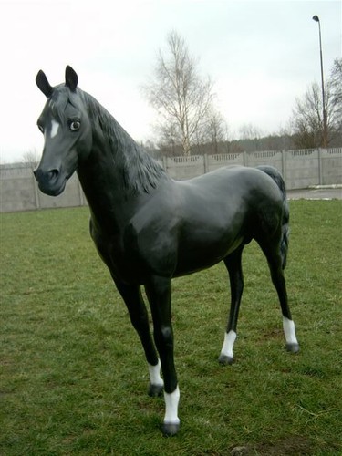 Pferd lebensgroß gartendeko - pferd,
