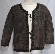 HANDARBEIT Wolljacke WEBSTOFF Mittelalter ethno Balkan Orient Inka Indianer Goa