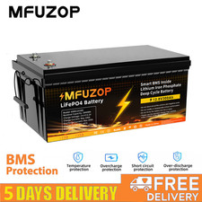 12V 300Ah Lithium Batterie LiFePO4 Akku BMS 10000+ Zyklen Wohnmobil Solaranlage