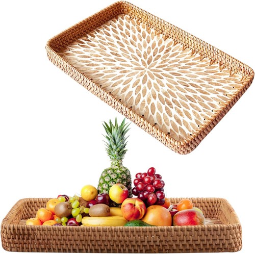 Tablett rattan dekotablett - tablett,
