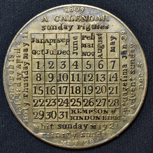 1809 messing kalender - 1809,