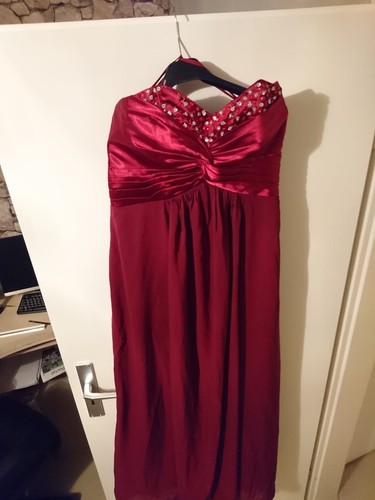 Pinkes abendkleid lang - lang, ohne