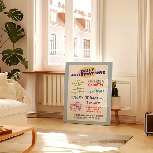 Daily affirmations poster - affirmations,