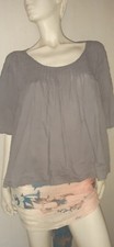 Lisbeth Dahl Bluse Taupe, weit