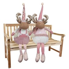 Elch 36cm (70cm) rosa Pärchen