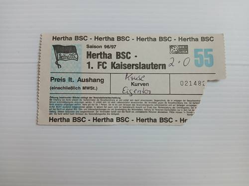 Ticket 1996 bundesliga - 1996/97, 2.bundesliga