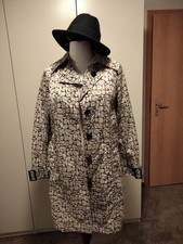 dennis basso Sommermantel Größe 42 schwarz/weiß gemustert 