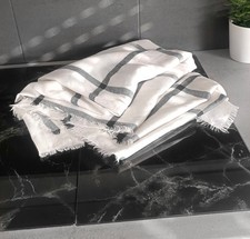 XXL H&M Schal Creme Weiß