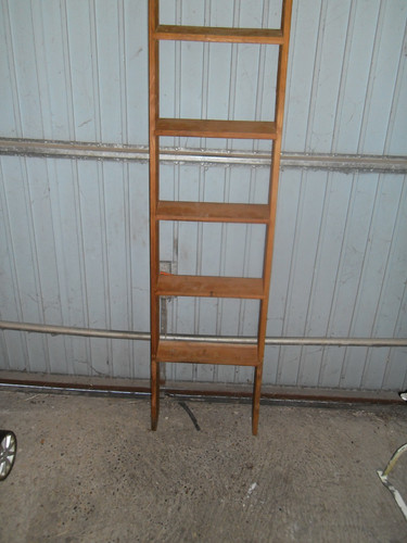 Vintage holzleiter als - vintage,