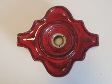 Rote Keramik Wandleuchte, 60er 70er Midcentury, Sehr selten, gut erhalten