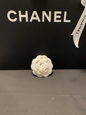 CHANEL Kamelie Weiß In Stoff