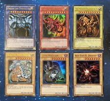 2010-17 Yu-Gi-Oh! Legendary Collection 6 Card Set God Cards Blue Eyes Limited ED