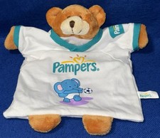 Schmusetuch Pampers Bär im T-Shirt auch Handpuppe
