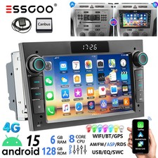 Android 15 6+128G Autoradio Carplay GPS Für Opel Zafira B Corsa C D Astra G H 4G