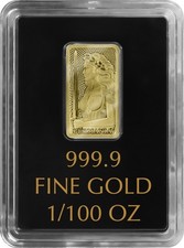 Goldbarren 1/100oz 999,9