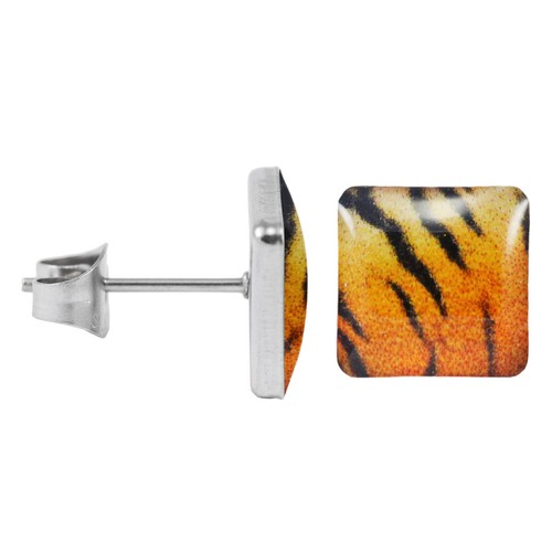 Ohrstecker motiv tigerfell - motiv,