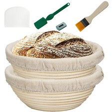 2X Gärkörbchen rund Set Brot