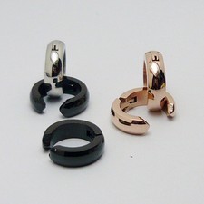 1 Paar Fake Creolen Edelstahl