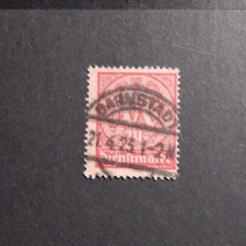 DR 1923: FM Dienstmarke, 100 RM, m. Rdstempel: "DARMSTADT21.4.23"