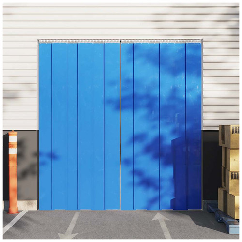 Pvc streifenvorhang blau - blau, 200mm