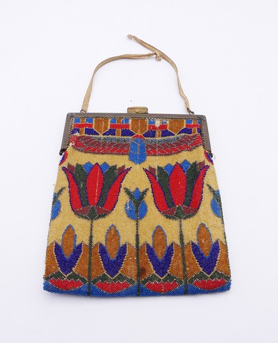 Antike perlen handtasche - -,