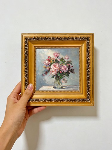 Rosa rosenstrauß vase - rosa,