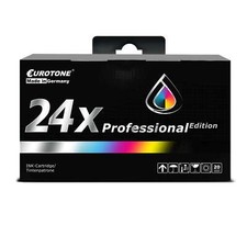 24x Eurotone PRO Tinte Alternative f�r Epson RX-585 RX-685 R-285 PX-810-fs