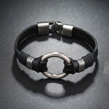 Lederarmband Edelstahl
