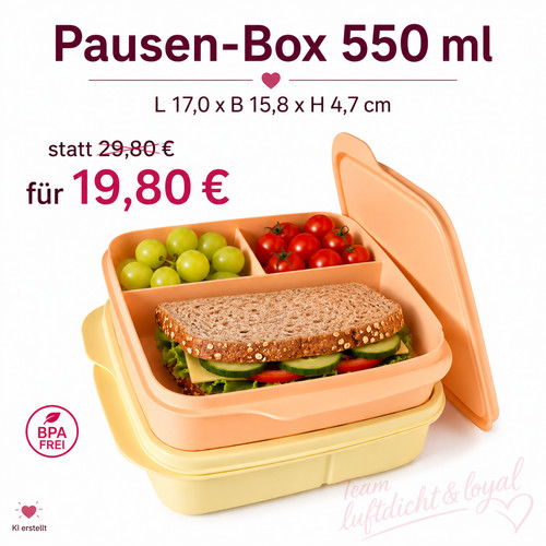Tupperware eco pausen box - pausen-box, 550