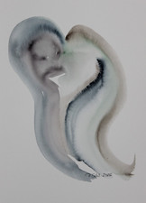 Original Aquarell Bild