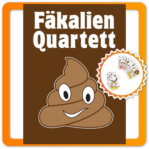 Fäkalien quartett kartenspiel - fäkalien,