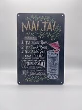 Blechschild Cocktail Mai Tai
