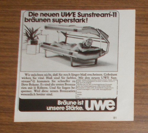 Seltene werbung vintage - vintage, uwe
